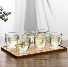 [6x] Nespresso Double Wall Coffee Cup Tea Mug Wine Sake Gin Vodka Glass 150ml