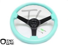 Nrg Steering Wheel 350mm Deep Mint Green Fresh Black Spoke St-036mf-bk