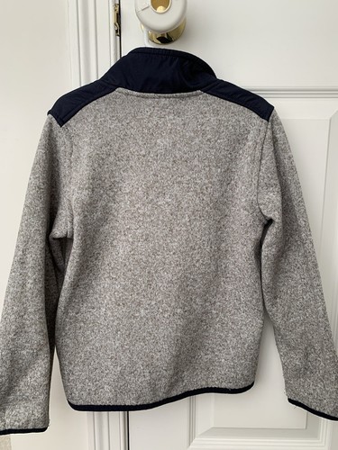 Boys Nautica Full Zip Sweater Fleece Sweatshirt Jacket Gray Size 5 - Picture 8 of 10