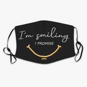 Download I'm smiling Design Protective Face Mask made by hand | eBay