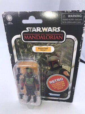 Star Wars Retro Collection The Mandalorian - Boba Fett 3.75'' Figure NICE MINTY