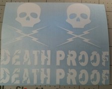 Death Proof Decal Set. Motorcycle Helmet Decals Honda Yamaha Suzuki Harley