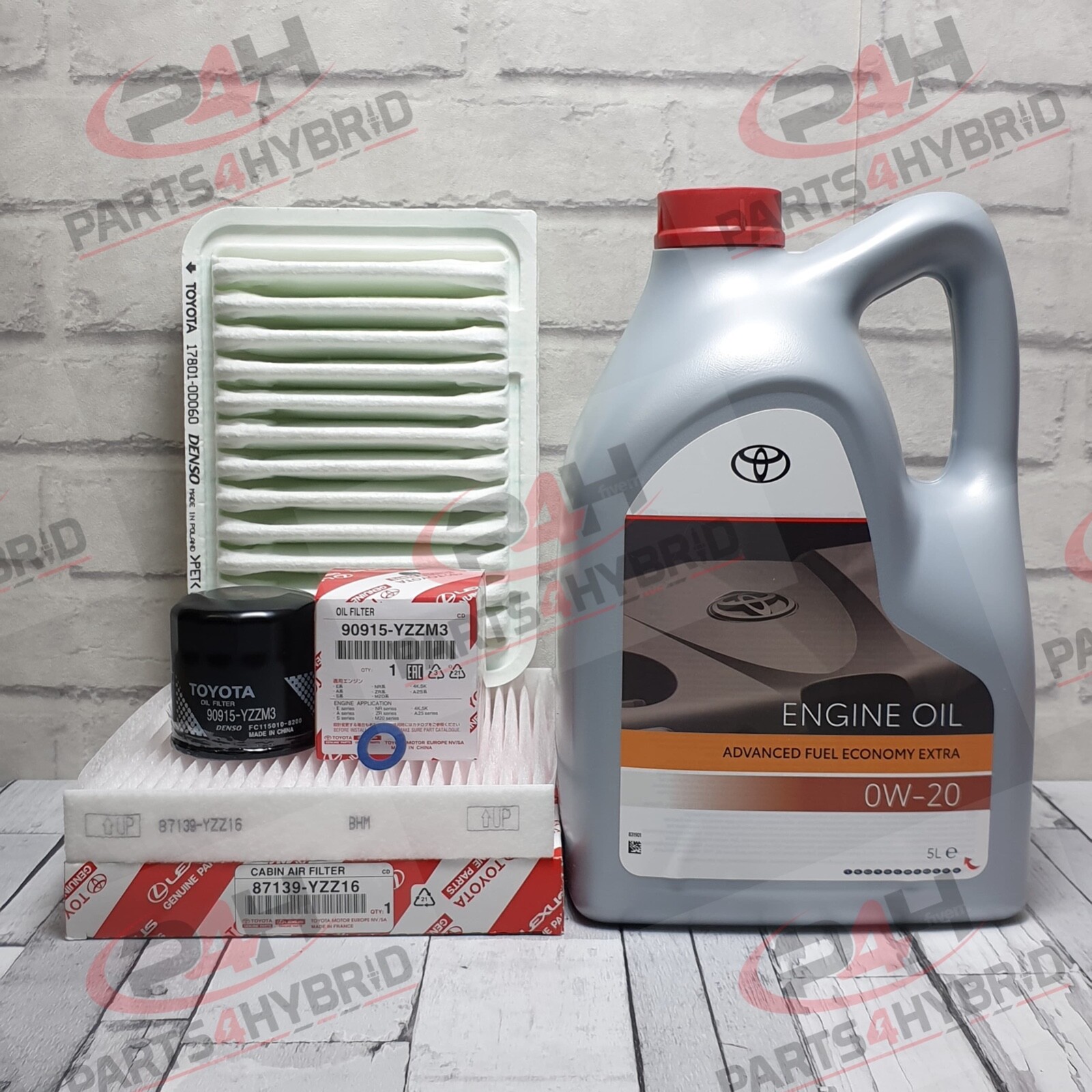Genuine Toyota Sienta Service Kit NCP175 1.5L 2015 Onwards 0W20 Oil & Filters