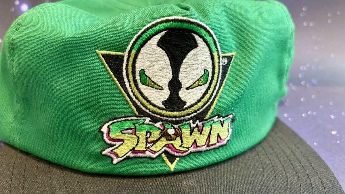 Vintage 1990's McFarlane Spawn TMP Hockey Adjustable Green Hat