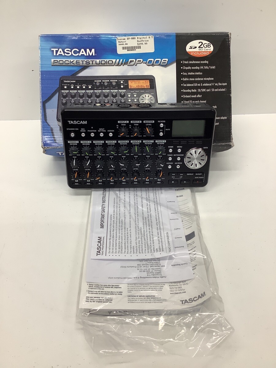 Tascam DP-008 Digital Multi Track Recorder for sale online Tascam DP-008 Digital Multi Track Recorder for sale online