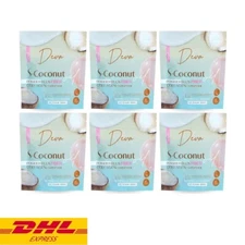 6x Deva S Coconut Powder Cold Pressed Plus Fiber Collagen Control Hunger 50 g