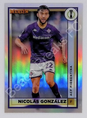 Nicolas Gonzalez FIORENTINA 2022-23 UEFA Merlin Chrome Refractor