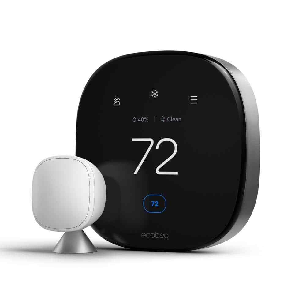 Smart Thermostat Premium w/Smart Sensor and Air Quality Monitor Wifi Works w/Sir-image