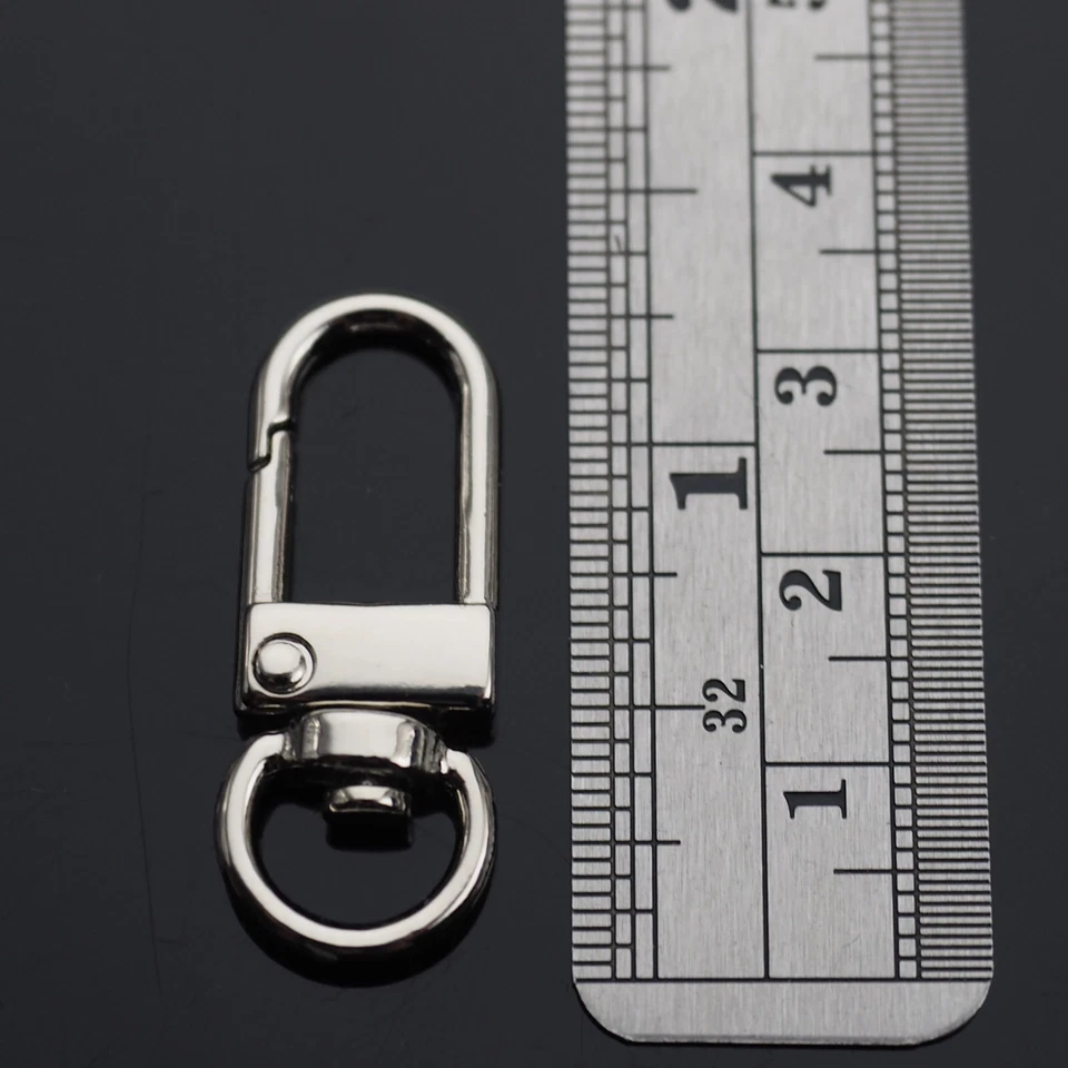 5pcs Keychain DIY Accessories Swivel Trigger Clip Connector Key Ring Bag Clasps - Image 2 of 4