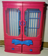 Pink  Blue Fashion Doll Case for 12" Dolls American Plastic Toys 13" x 10"x3"