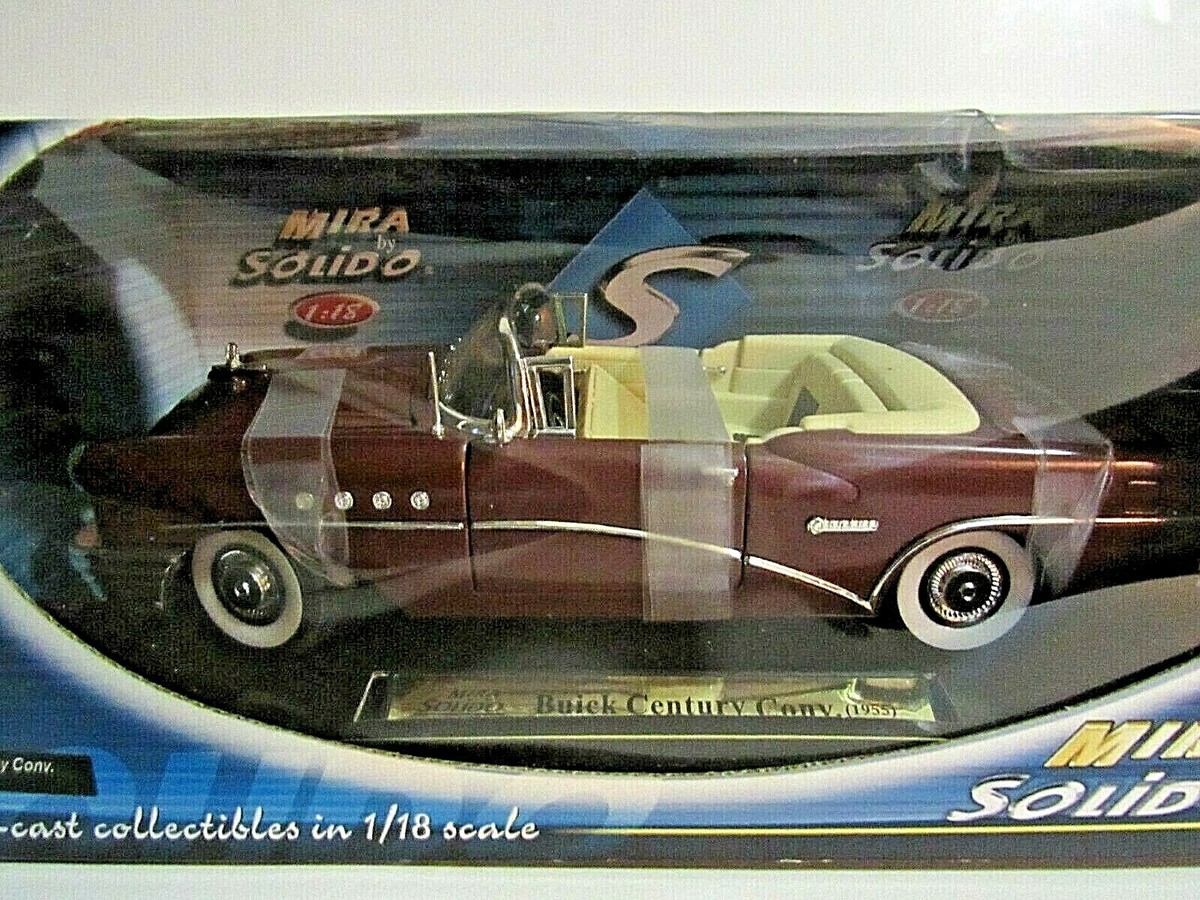 1955 Buick Century Convertible Mira Solido 1:18 die cast | eBay