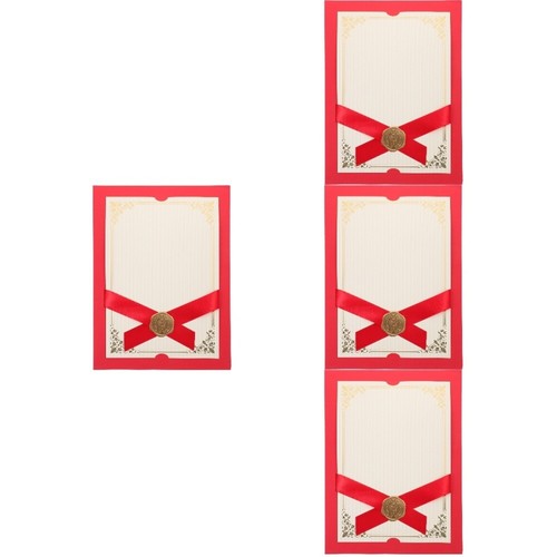 Set of 4 Erstklassige Briefmarken Urkundenumschlag Mitarbeiter - Bild 10 von 12