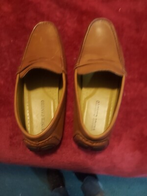 Vince Camuto Mens Size 10.5 Penny Loafer Brown Leather Dress  display picture 1