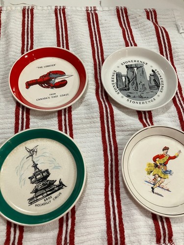 Konvolut 4 Schmuckschalen von Wade & Alcester Made in England, Stonehenge, Eros,