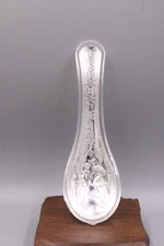 Pure Silver Spoon Handmade Solid 999 Silver Soup Spoon Tableware Dinnerware 