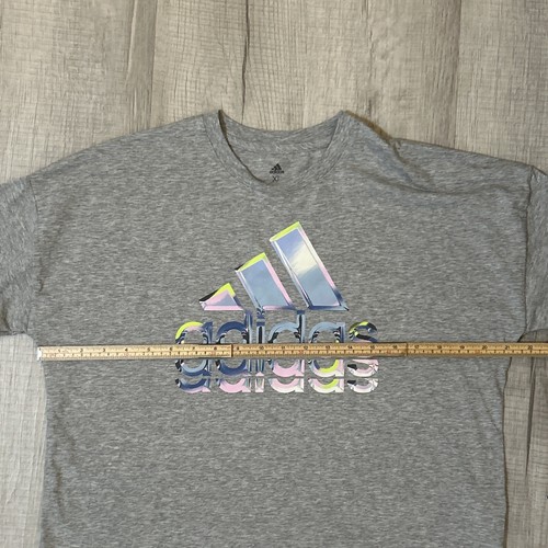 NWT Adidas Girls Youth Long Sleeve T-Shirt Grey Heather Size XL - Picture 10 of 17
