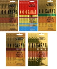 Neu K&ouml;rperbutter Karat Premium Sonnenbank Br&auml;unungssalon Wiederverkauf 30 Beutel Kit Angebot