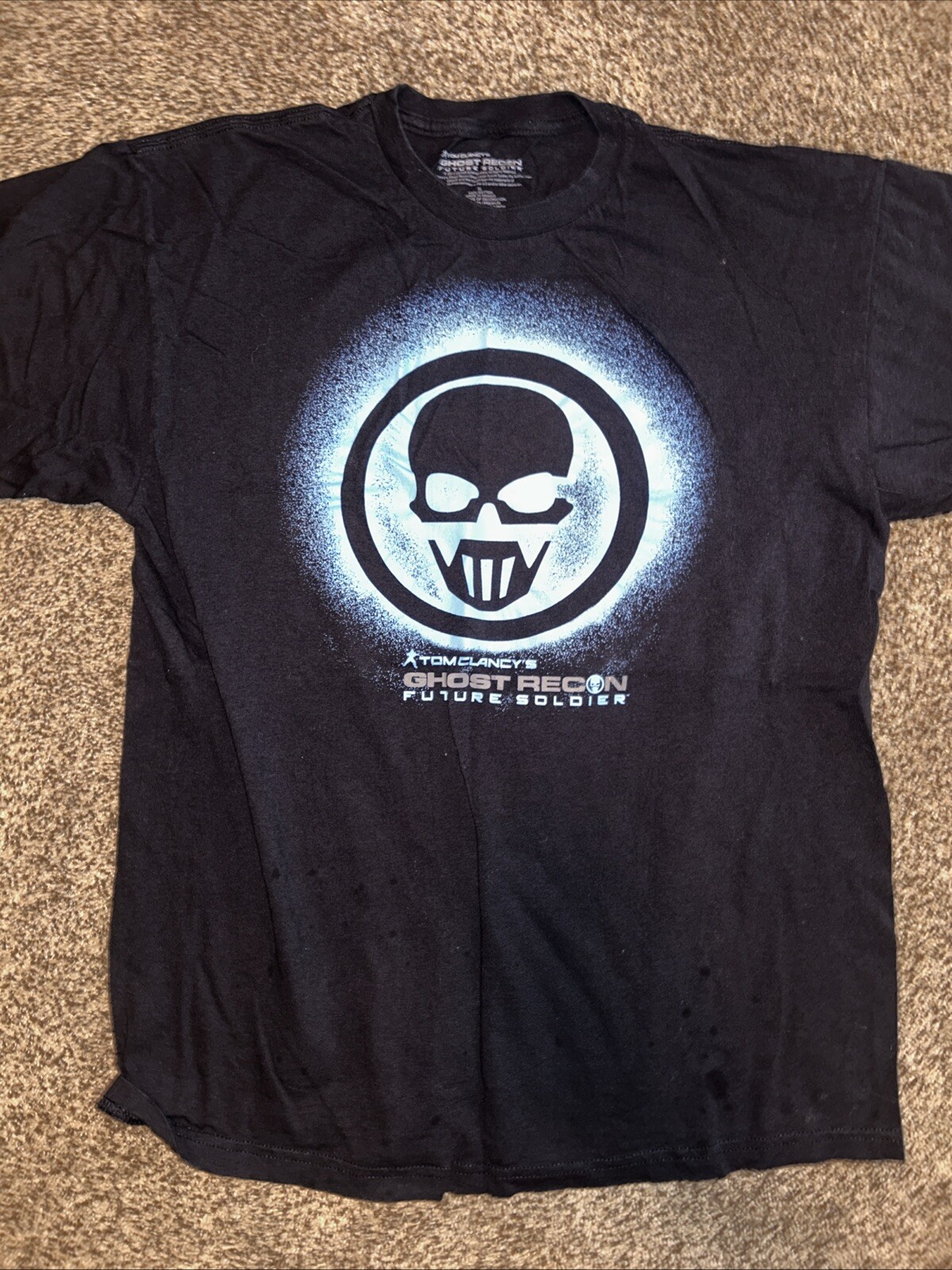 Tom Clancy's Ghost Recon Shirt Men's XL Black Future Soldier Short