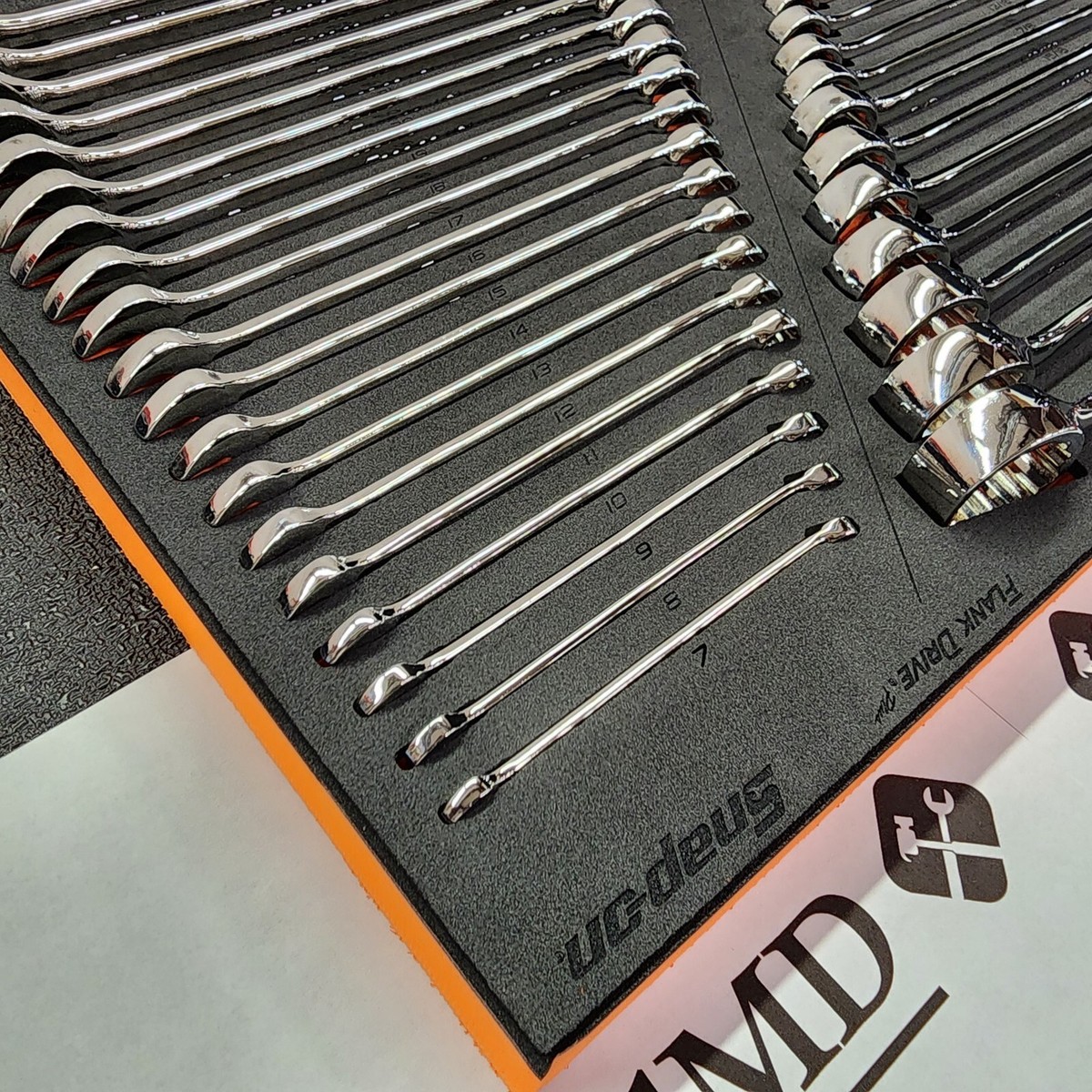 Snap-on Tools ORANGE 38-Piece Master Flank Drive Plus Wrench Set