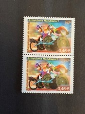 Timbres France 2002 YT 3491 Neufs** paire Athlétisme handisport