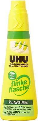 UHU Vielzweckkleber flinke flasche ohne Lösungsmittel, Flasche 100g Alleskleber