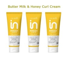 3 x Dcash Intouch Butter Milk & Honey Curl Cream Bouncy Volume Styling Waves