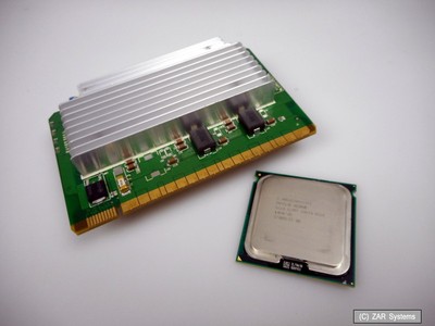 INTEL CPU XEON 5160 3GHz 1333MHz 4MB, SL9RT mit VRM Powerboard 407748-001, 1A