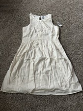 Old Navy Womens Sleeveless Irovy Dress Size XS Lined Casual Cottagecore