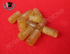 Accordion Bass Buttons Pistons Ornate Gold 7.5x15