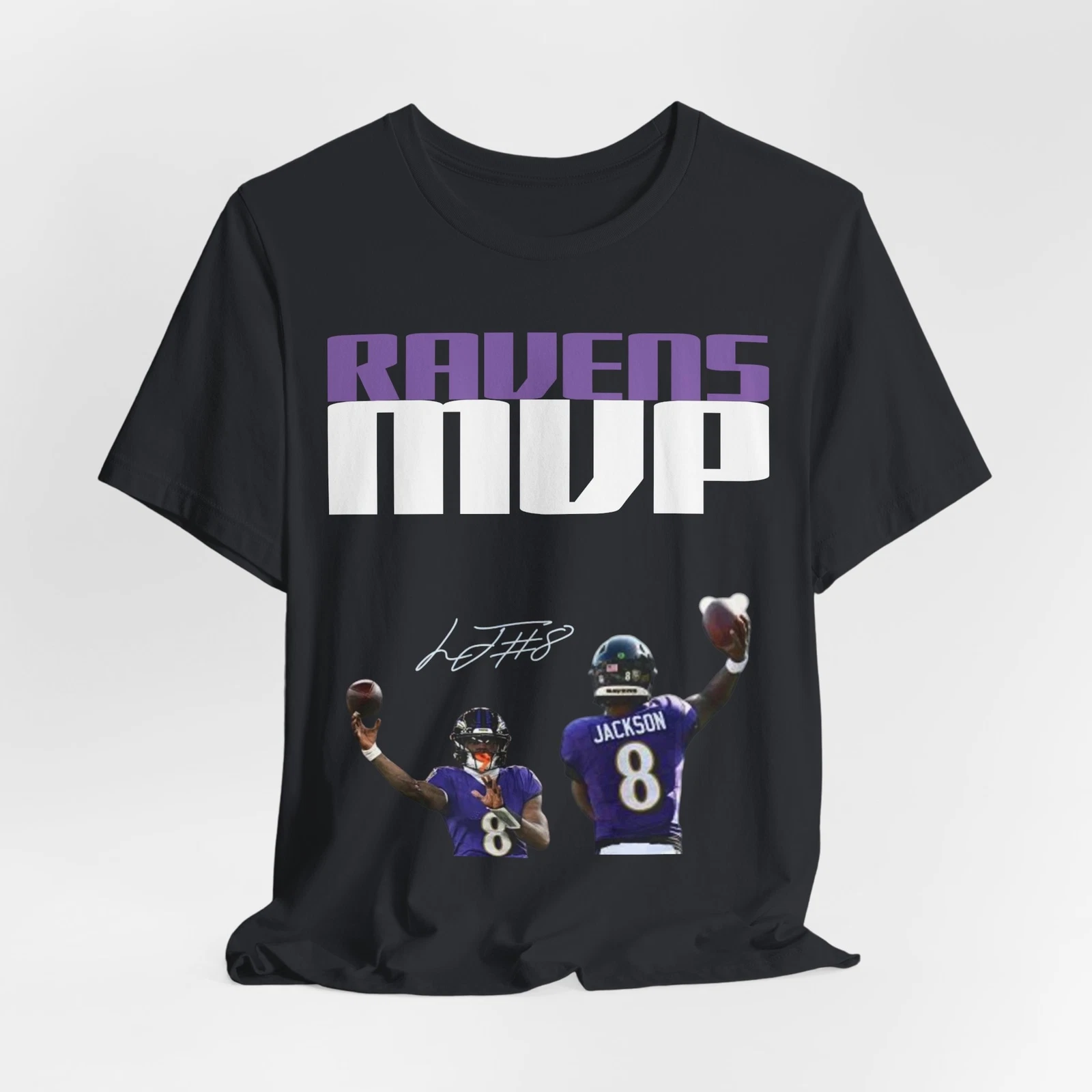 football Baltimore Lamar Jackson MVP T-Shirt, Raven Game Day Football T-Shirt