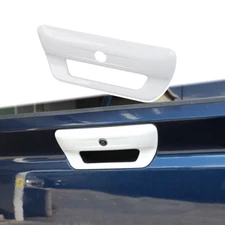 White Rear Tailgate Handle Cover Trim For Dodge Ram 1500 2019+ Accessories 1pc
