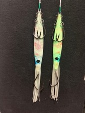 Living Squid Full Glow In Dark Tuna Jigs Lure 12oz 16oz Bluefin Tuna