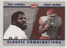 2003 Fleer Tradition Classic Combinations Blue Priest Holmes Earl Campbell m1u