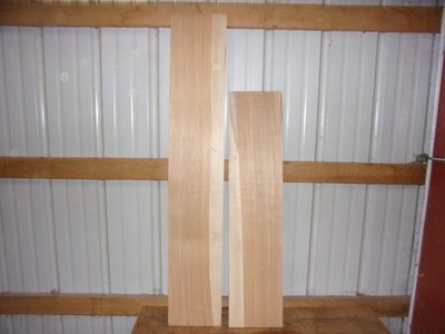 2 PC HICKORY LUMBER WOOD KILN DRIED BOARDS 15/16'' THICK A66A END MATCH 1/4 SAWED