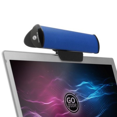 USB Laptop Computer Speaker with Clip-On Portable Soundbar Design