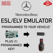 Mercedes-Benz Steering Lock ESL ELV Emulator + (1) Extra Key! | W204 W207 W212