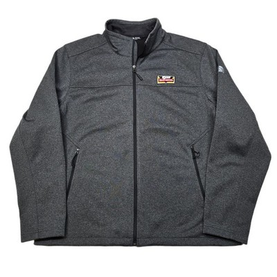 The North Face WindWall Jacket Mens XL Gray Soft Shell Windbreaker Co. Logo