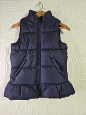    OshKosh B'Gosh Navy Blue Boys Full-Zip Puffer Vest Youth Size 12