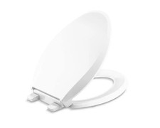 KOHLER 4636-RL-0 Cachet Ready Latch White Elongated Toilet Seat Slow Close