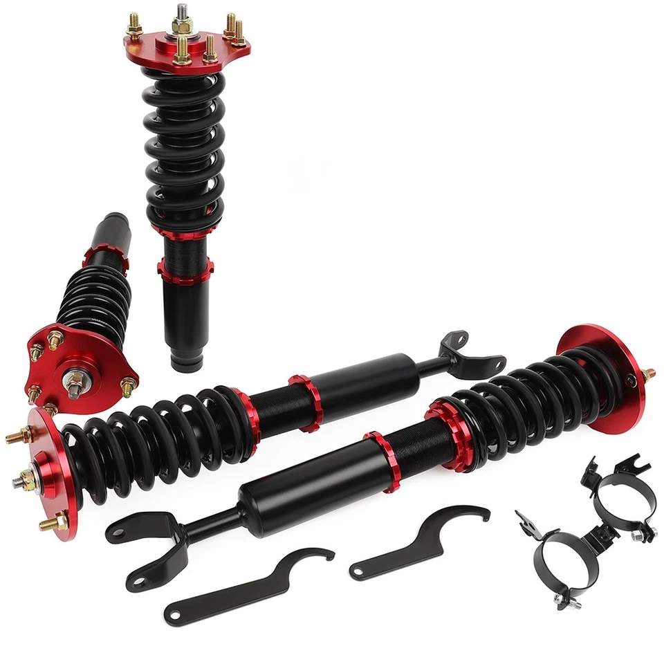 Coilovers Struts Suspension Springs Adj Height Kits Fits 1992-2001 Honda Prelude - Image 2 of 4