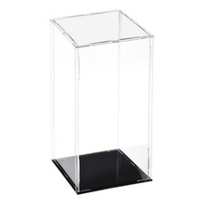 Acrylic Clear Display Case Box Dustproof Protection Showcase 10x10x25cm