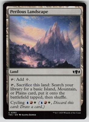 Perilous Landscape Normal C Commander: Tarkir: Dragonstorm 383 NM