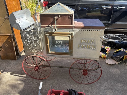 Vintage-Style Popcorn & Peanut Cart – Unique Piece – Project / Display