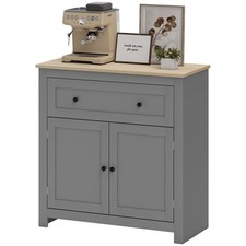 HOMCOM Sideboard Storage Cabinet with Adjustable Shelf, Drawer