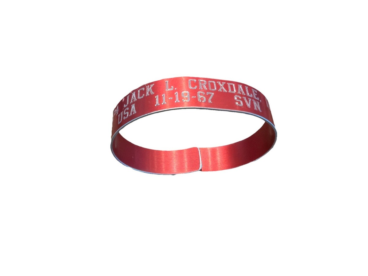 VIETNAM POW MIA BRACELET Sp4 Jack L. Croxdale II SVN Usa LA 11-19