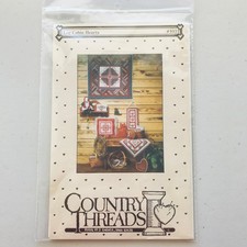Log Cabin Heart Wall Quilt Pillow Country Threads Vintage Sewing Pattern Packet