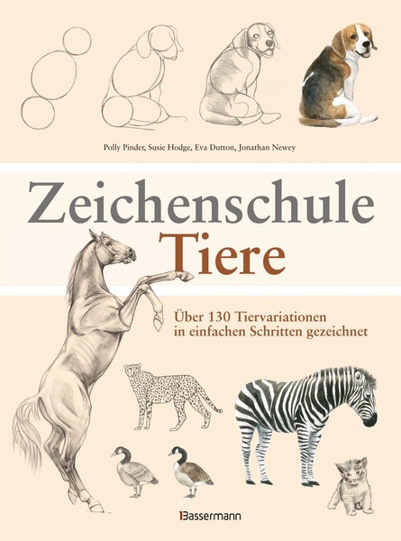 Zeichenschule Tiere: 130 Tiermotive Zeichnen Lernen, Schritt FüR Schritt-image