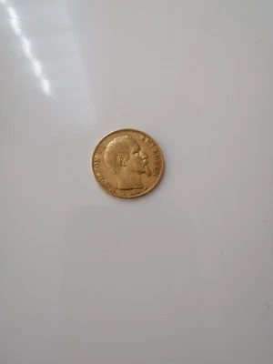 20 francs OR .  Napoléon III  . Tête nue .  1854 . A .  (Bon état voir photos) - Photo 1/4