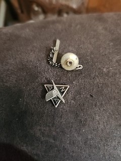 Nasa North American Aviation 10k Yellow Gold Tie Clip W/ Diamond