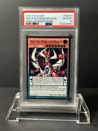 Yugioh Odd-Eyes Pendulum Dragon DUEA - EN004 Unlimited Ultimate Rare PSA 10